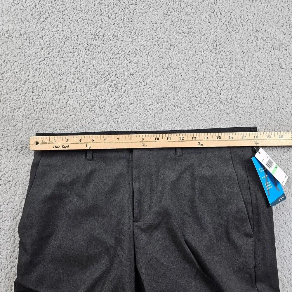 Pery Ellis Dress Pants Mens 36x30* Black Portfolio Slacks Performance Stretch